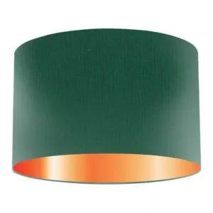 Abat-jour tambour en soie Evergreen