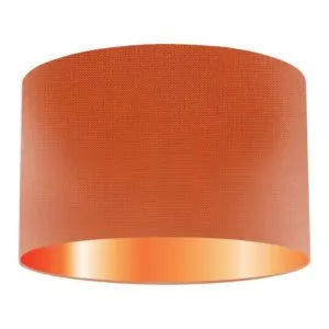Abat-jour tambour en soie Flame