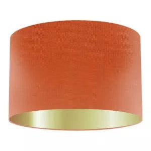 Abat-jour tambour en soie Flame