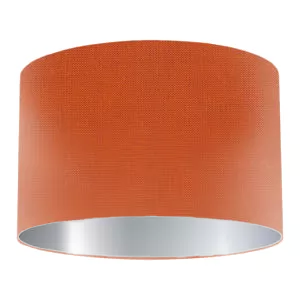 Abat-jour tambour en soie Flame