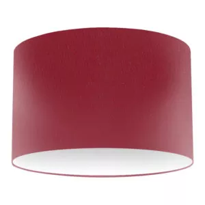 Abat-jour tambour en soie fuchsia