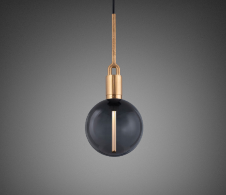 Buster + Punch Forked Globe Pendant Smoked and Brass