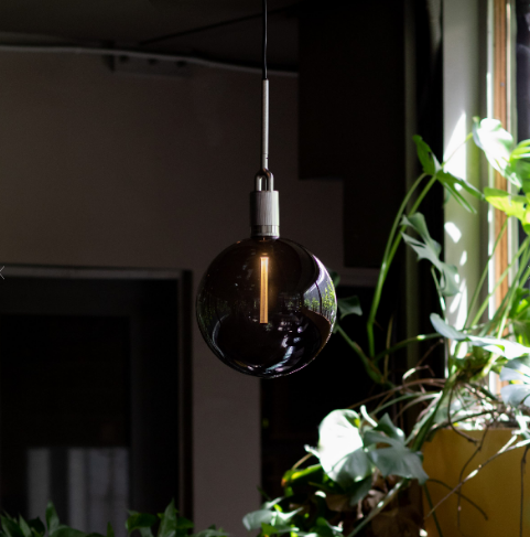 Buster + Punch Forked Globe Pendant Smoked