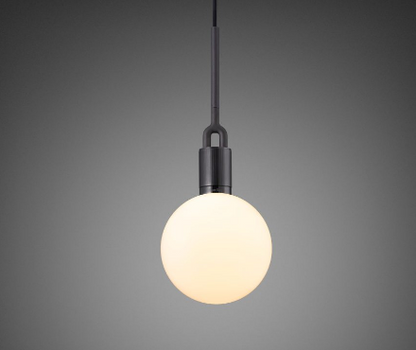 Buster + Punch Forked Globe Pendant Opal and Graphite