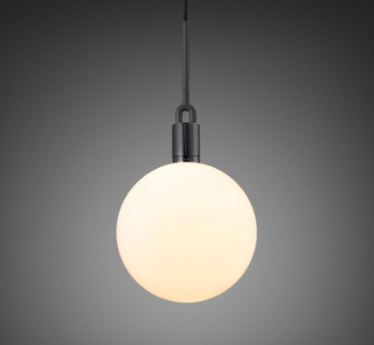 Buster + Punch Forked Globe Pendant Opal and Graphite