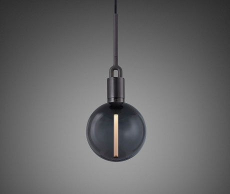Buster + Punch Forked Globe Pendant Smoked and Graphite