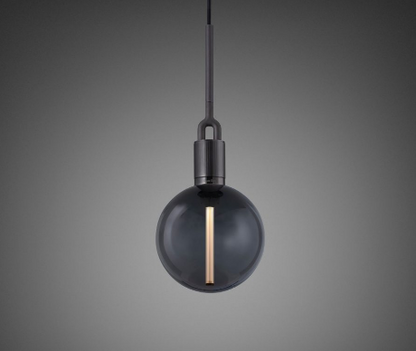 Buster + Punch Forked Globe Pendant Smoked and Graphite