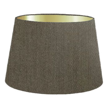 Abat-jour cylindrique français en coton graphite