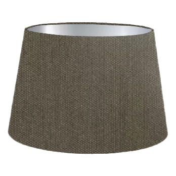 Abat-jour cylindrique français en coton graphite
