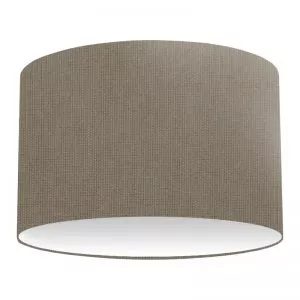 Abat-jour cylindrique en coton gris