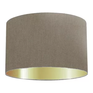 Abat-jour cylindrique en coton gris