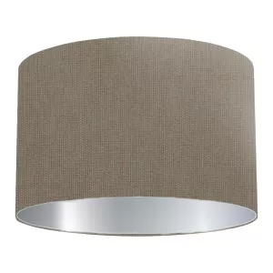 Abat-jour cylindrique en coton gris