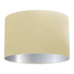 Abat-jour tambour en coton miel