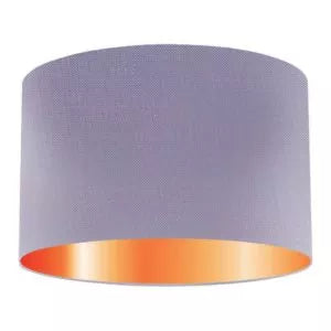 Abat-jour tambour en soie Iris