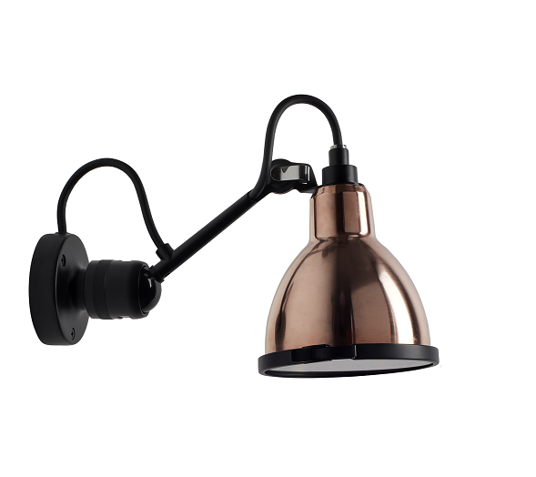 DCW Editions Lampe Gras No.304 bathroom in Raw Copper