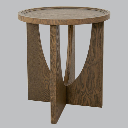 Table d'appoint ronde en bois Lennon