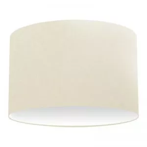 Abat-jour cylindrique en coton beige clair