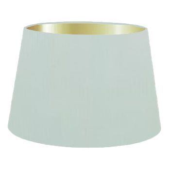 Abat-jour cylindrique français en coton vert clair