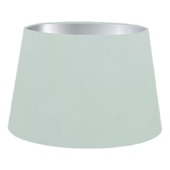 Abat-jour cylindrique français en coton vert clair