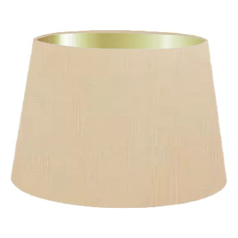 Abat-jour cylindrique français en coton saumon clair