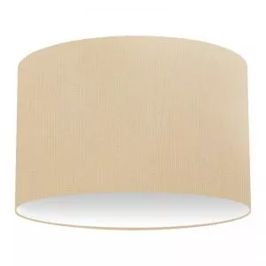 Abat-jour cylindrique en coton saumon clair