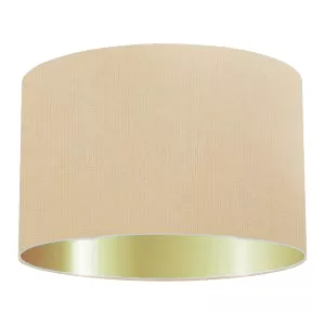 Abat-jour cylindrique en coton saumon clair