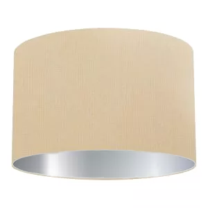 Abat-jour cylindrique en coton saumon clair