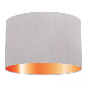 Abat-jour cylindrique en coton violet clair