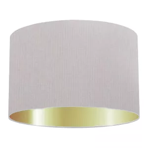 Abat-jour cylindrique en coton violet clair