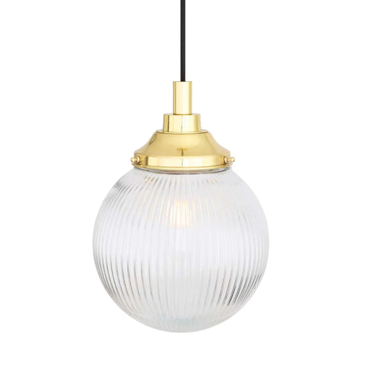 Cherith Prismatic Glass Globe Pendant Light IP44