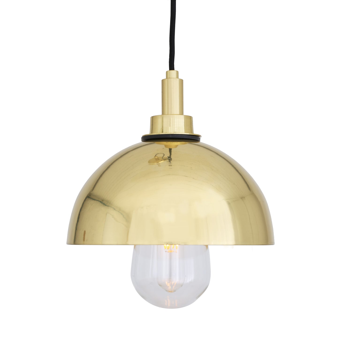 Suspension Hydra en laiton avec dôme IP65