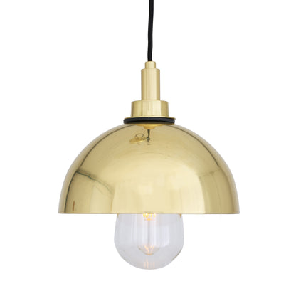 Suspension Hydra en laiton avec dôme IP65