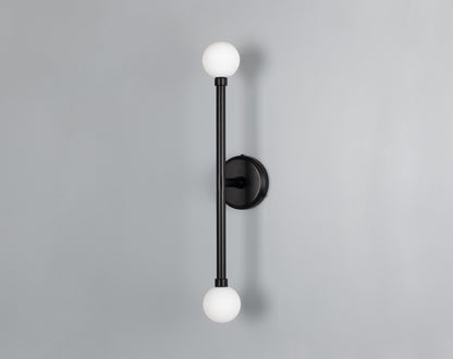Monto Double Globe Slim Bathroom Wall Light 61cm IP44