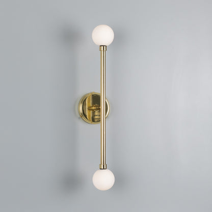 Monto Double Globe Slim Bathroom Wall Light 61cm IP44