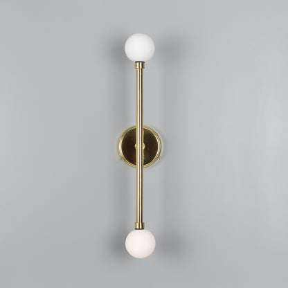 Monto Double Globe Slim Bathroom Wall Light 61cm IP44