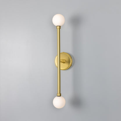 Monto Double Globe Slim Bathroom Wall Light 61cm IP44