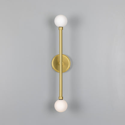 Monto Double Globe Slim Bathroom Wall Light 61cm IP44