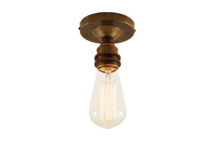 Bexter Vintage Exposed Bulb Flush Ceiling Light