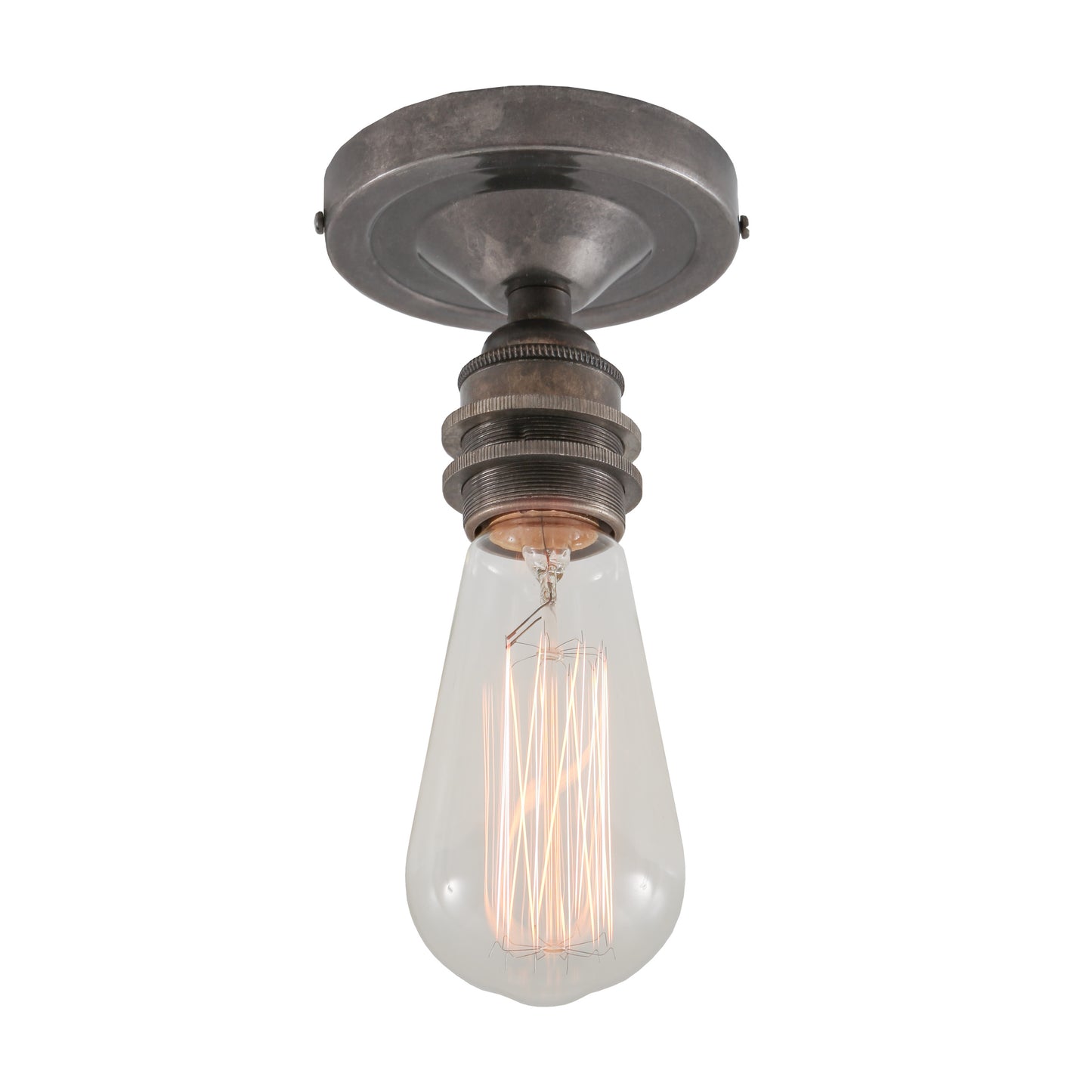 Bexter Vintage Exposed Bulb Flush Ceiling Light