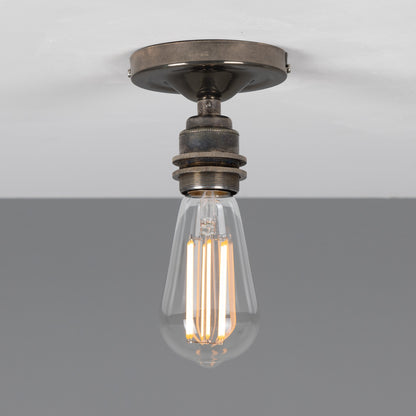 Bexter Vintage Exposed Bulb Flush Ceiling Light
