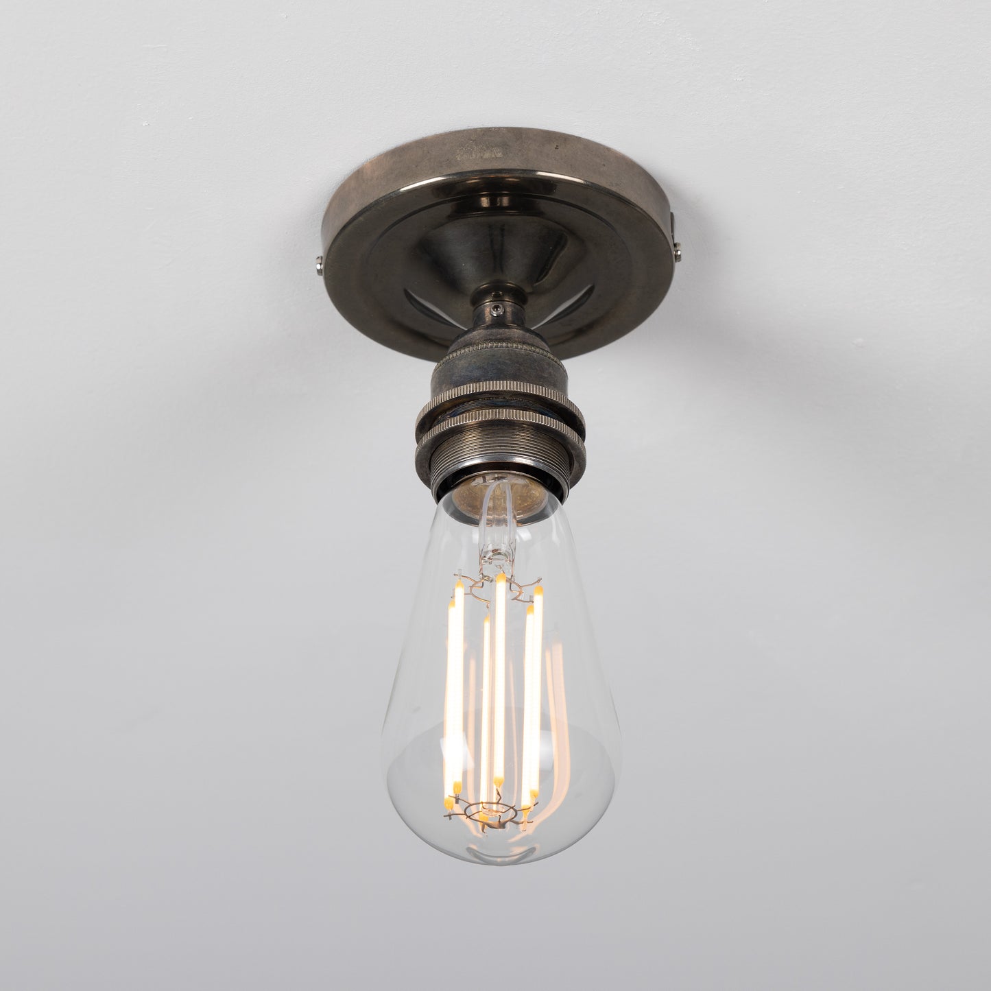 Bexter Vintage Exposed Bulb Flush Ceiling Light