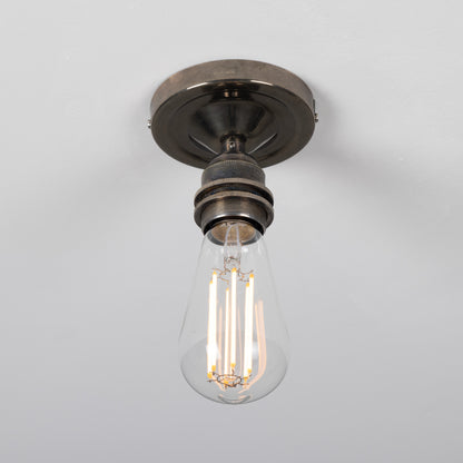 Bexter Vintage Exposed Bulb Flush Ceiling Light