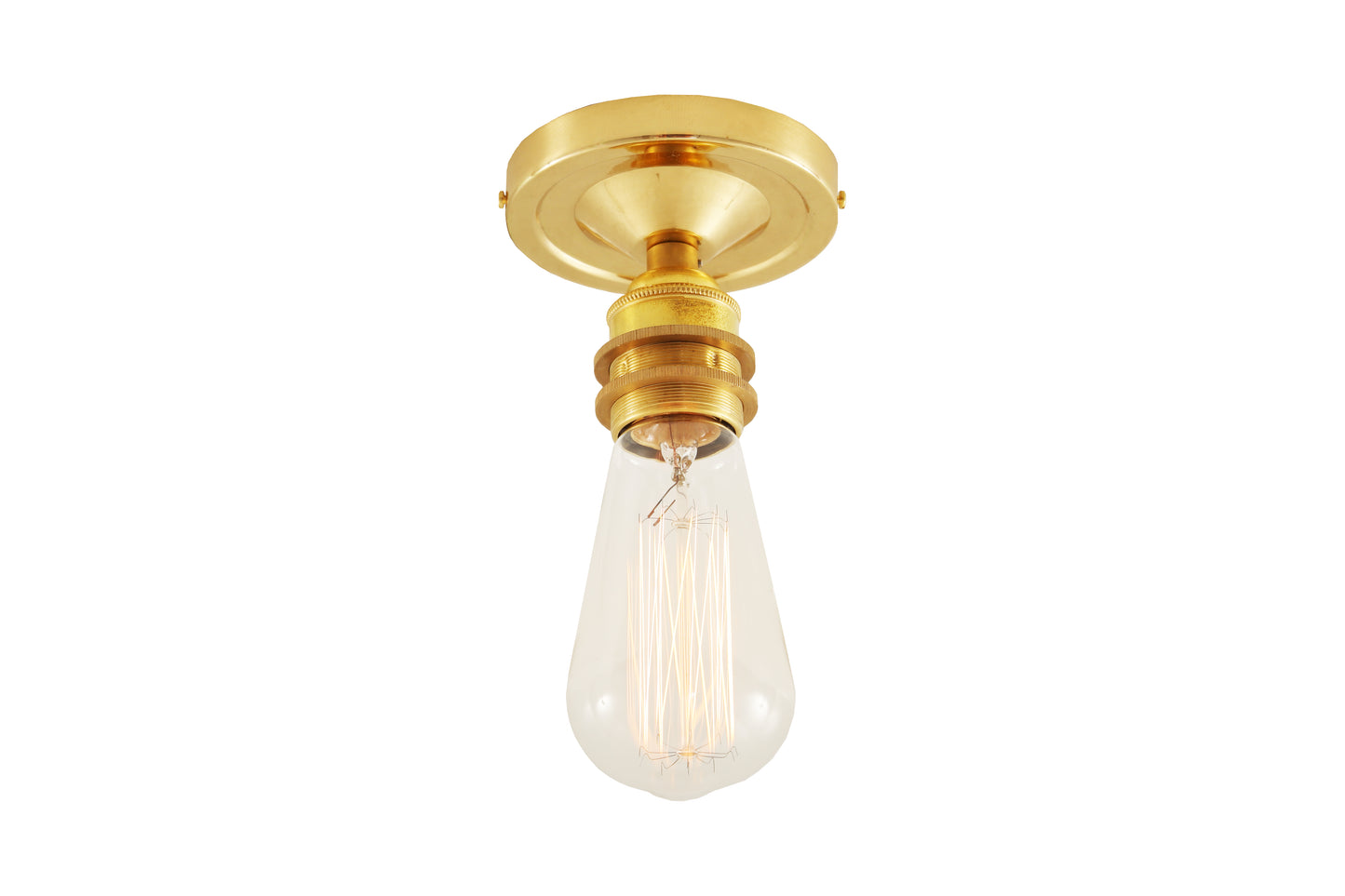 Bexter Vintage Exposed Bulb Flush Ceiling Light