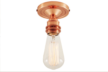 Bexter Vintage Exposed Bulb Flush Ceiling Light