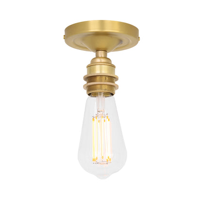 Bexter Vintage Exposed Bulb Flush Ceiling Light