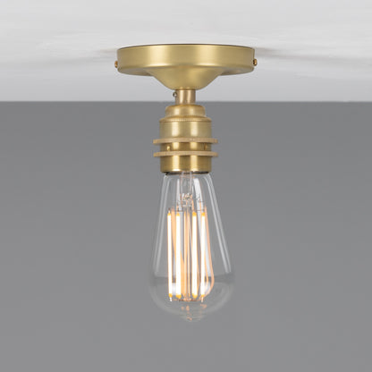 Bexter Vintage Exposed Bulb Flush Ceiling Light
