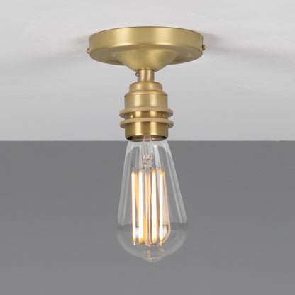 Bexter Vintage Exposed Bulb Flush Ceiling Light