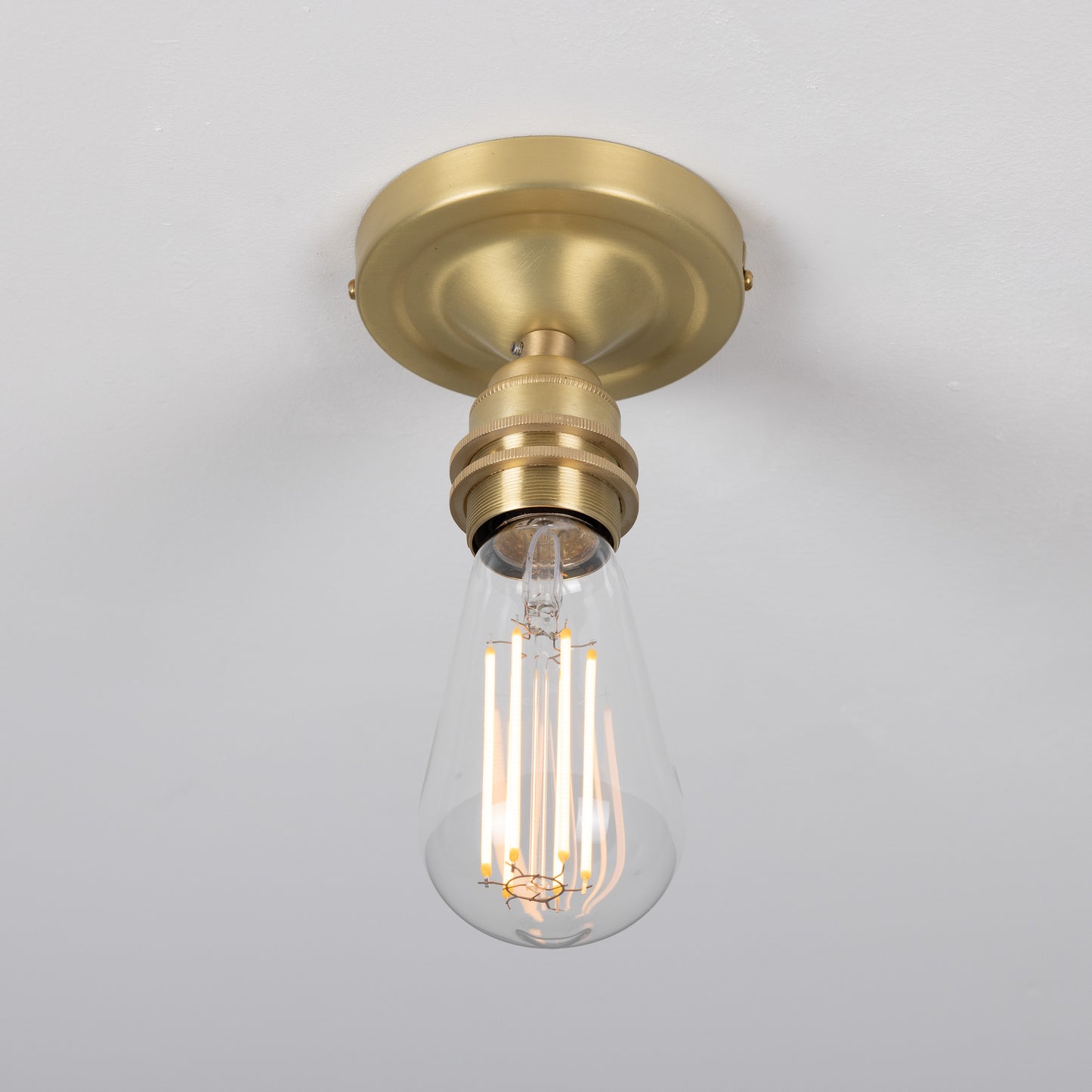 Bexter Vintage Exposed Bulb Flush Ceiling Light