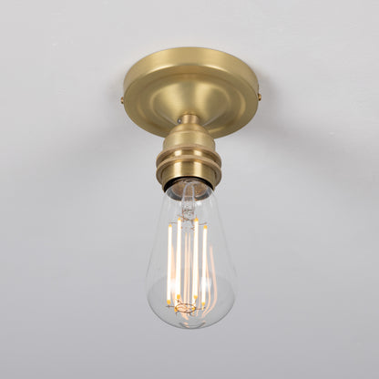 Bexter Vintage Exposed Bulb Flush Ceiling Light