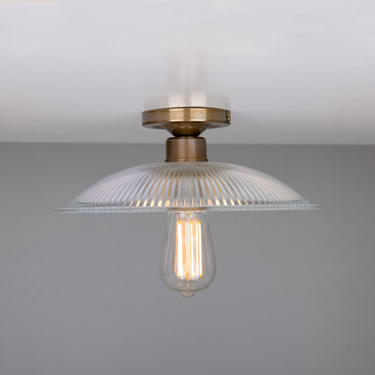 Plafonnier Calix Holophane en verre 30 cm